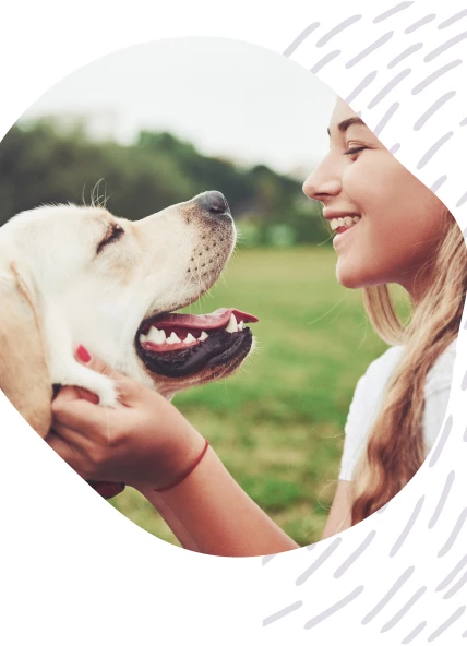 Vrouw met hond